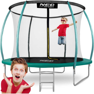 Záhradná trampolína 10ft/312cm so sieťou, profilovanými stĺpikmi a rebríkom